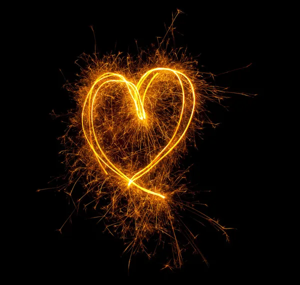 Sparkling heart — Stock Photo, Image