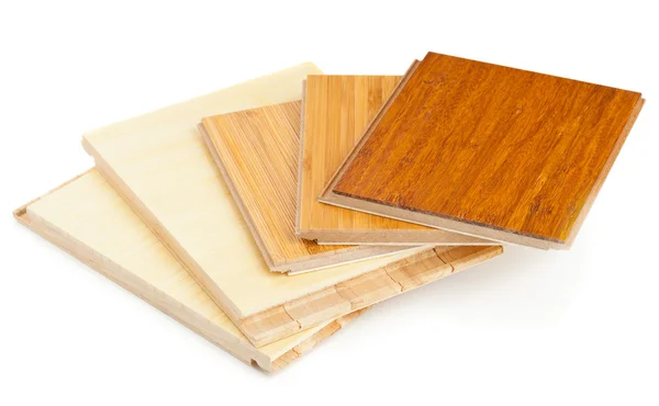 Bamboo laminate flooring — Stock Photo, Image