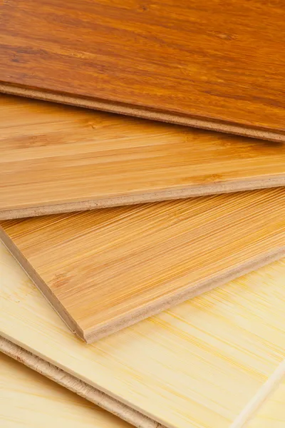 Bambusz laminált padló close up — Stock Fotó