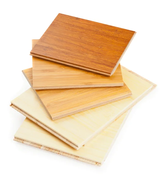 Bamboo laminate flooring — Stock Photo, Image