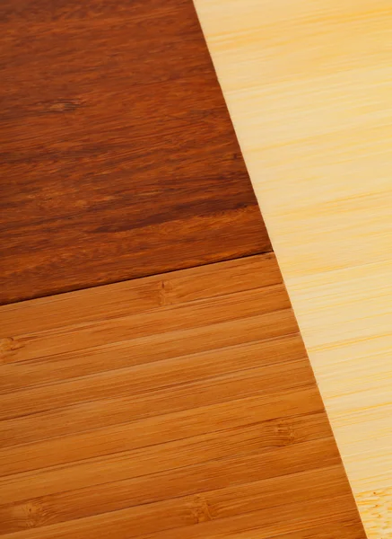 Bamboo laminate flooring samples — Stock Photo, Image