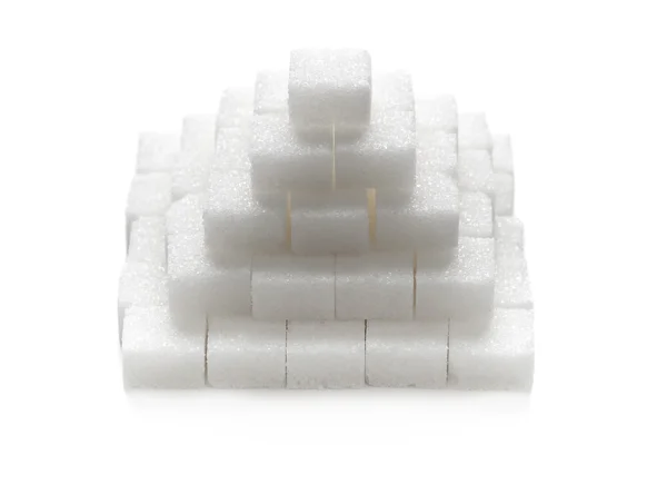 Stacked sugar cubes — Stock Photo, Image