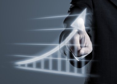 işadamı çizim başarı grafiği