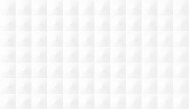 Rastgele kutular geometri kağıdı kabartma beyaz arkaplan, modern minimal arkaplan dokusu, 3D illüstrasyon