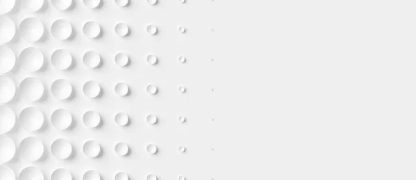 Ausblenden Reihen Von Weißen Kreisförmigen Schalen Hintergrund Tapete Banner Muster — Stockfoto