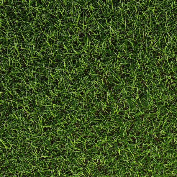 绿草纹理顶视图平铺从上方 春天或园艺概念背景 3D插图 — 图库照片
