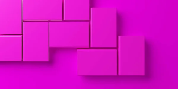 ピンクのハードカバー本はピンクの背景 現代の本のテンプレートやフェミニズムの本のコンセプト 上からのフラットレイ上のトップビュー 3Dイラストにレイアウト — ストック写真