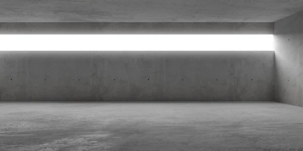 Abstrato Vazio Sala Paredes Concreto Moderno Com Luz Abertura Horizontal — Fotografia de Stock