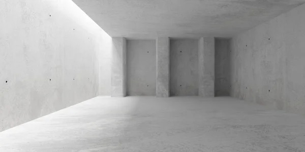 Abstraktní Prázdné Moderní Betonové Stěny Místnost Vrchním Světlem Levého Otvoru — Stock fotografie