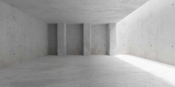 Αφηρημένη Άδειο Μοντέρνο Τσιμεντένιο Δωμάτιο Τοίχους Πάνω Φως Από Δεξί — Φωτογραφία Αρχείου