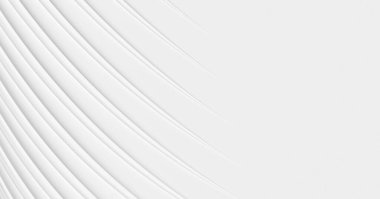 Ofset beyaz solma organik swoosh ve tüy şekilleri geometrik arkaplan duvar kağıdı afiş deseni fotokopi alanı, üç boyutlu illüstrasyon