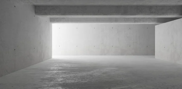 Abstrakte Leere Moderne Betonwände Raum Mit Licht Von Links Trennwand — Stockfoto