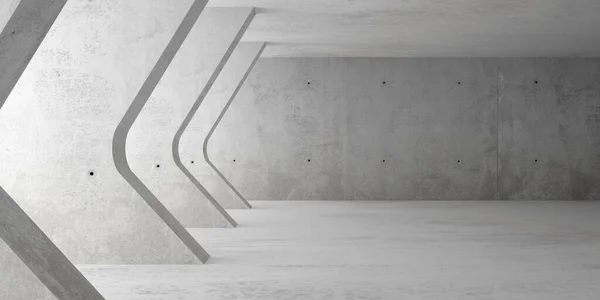 Abstrato Vazio Sala Concreto Moderno Com Iluminação Indireta Esquerda Com — Fotografia de Stock