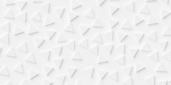 Random Rotated White Triangles Background Wallpaper Banner Copy Space Full — Stock fotografie