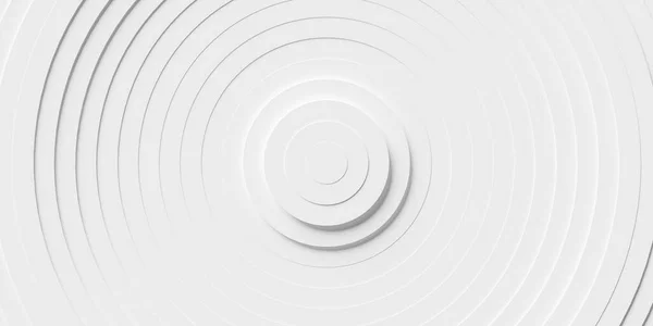 Wave Shaped Offset White Concentric Rings Circles Background Wallpaper Banner — ストック写真