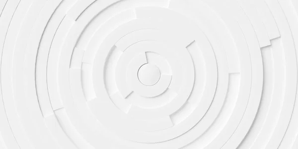 Concentrico Casuale Ruotato Smussato Bianco Anello Cerchio Segmenti Offset Sfondo — Foto Stock