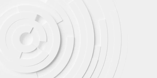 Concentrico Casuale Ruotato Bianco Anello Cerchio Segmenti Dissolvenza Sfondo Sfondo — Foto Stock