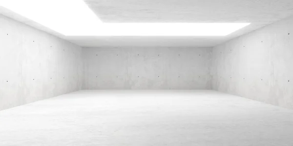 Abstract Empty Modern Concrete Room Cornered Light Ceiling Rough Floor — Stok fotoğraf