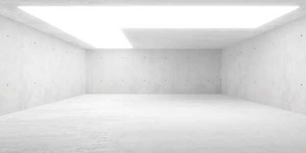 Abstract Empty Modern Concrete Room Large Light Corner Ceiling Rough — Stok fotoğraf