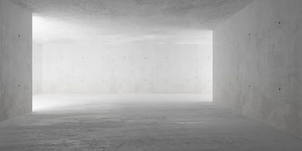 Abstract Large Empty Modern Concrete Room Indirect Light Wall Sides — Fotografia de Stock
