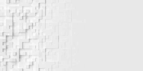 Τυχαία Όφσετ Λευκό Τετράγωνο Κύβο Κουτιά Μπλοκ Φόντο Ταπετσαρία Banner — Φωτογραφία Αρχείου