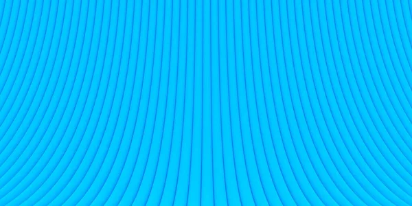 ベンド青曲線シリンダー配列形状幾何学的背景壁紙バナーパターン 3Dイラスト — ストック写真