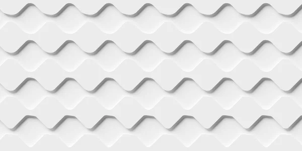 Inset Orizzontale Forma Onda Linee Bianche Sfondo Geometrico Cartaparati Banner — Foto Stock