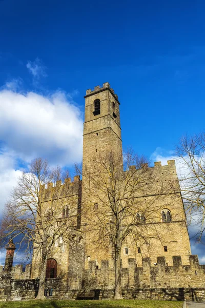 Kasteel in Toscane Stockafbeelding