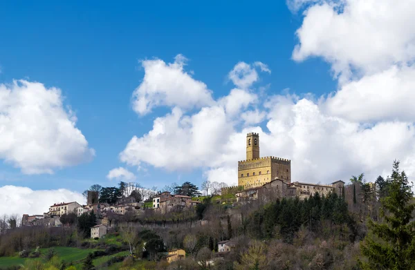 Middeleeuwse stad in Toscane Rechtenvrije Stockafbeeldingen