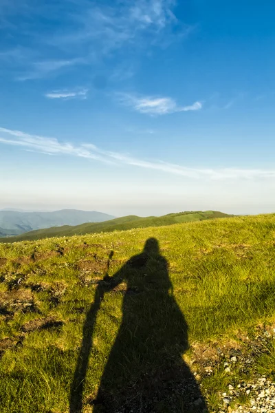 The Shadow of the Warrior — Stock Photo, Image