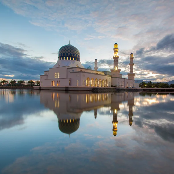 Drijvende moskee Stockfoto