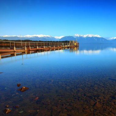 eski jetty te anau Gölü, Yeni Zelanda