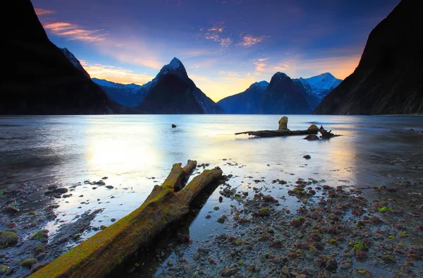 Milford geluid, Nieuw-Zeeland — Stockfoto