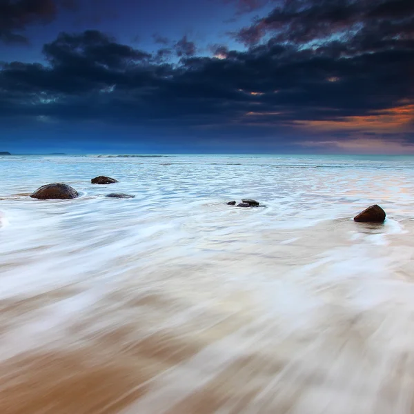 Moeraki Boulders，新西兰 图库图片