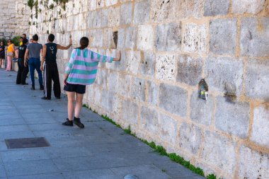 Valladolid, İspanya 29 Mayıs 2022: Sokak Tiyatrosu Etkinliği