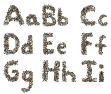 çivi ve alfabe cıvata