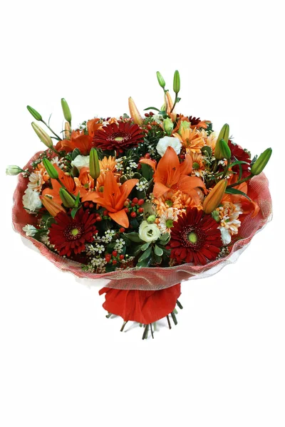 Beyaz arka plan üzerinde izole renkli buket