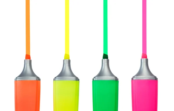 dört highlighter kalemler