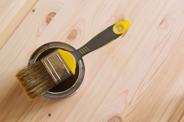 bir boya DIY fırça olabilir