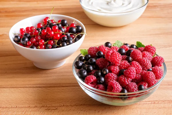 Raspberry, Red dan Black Currant — Stok Foto