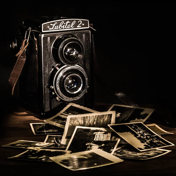 Old Soviet camera - Lubitel 2 — Stock Photo, Image