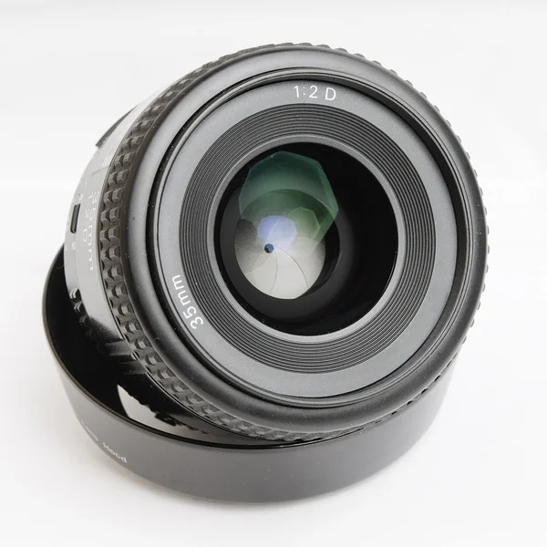 Bir kameranın lens — Stok fotoğraf