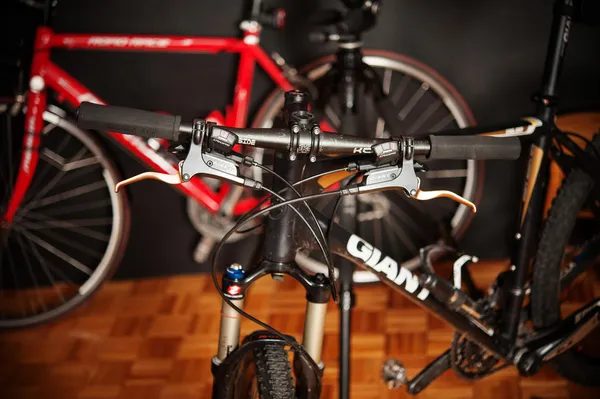 Delen van de fiets rijden. versnellingen fiets crank mechanisme — Stockfoto