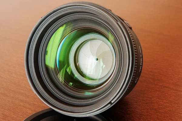 Den främre delen av linsen Stockfoto