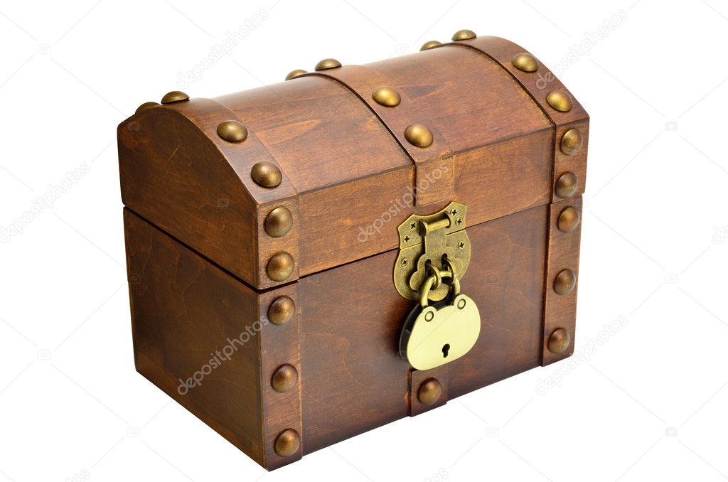 Wooden Chest With Lock Stock Photo Art Vor 19827333 Wooden Chest With Lock Stock Photo