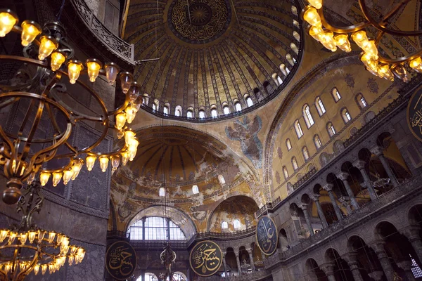 Aya sophia w istanbul Turcja wewnątrz — Zdjęcie stockowe