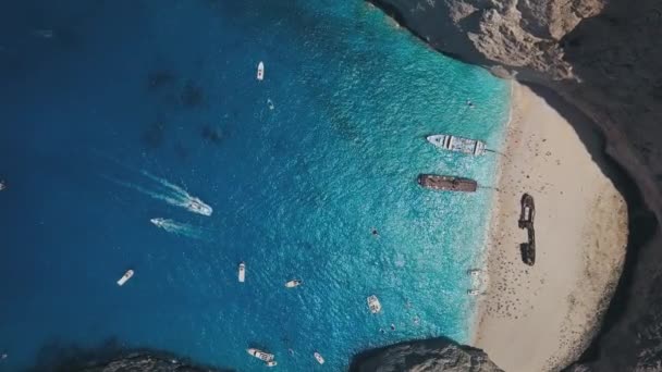 Aerial Drone video 4K al faimosului Golf Nautic din Zakynthos, Grecia — Videoclip de stoc