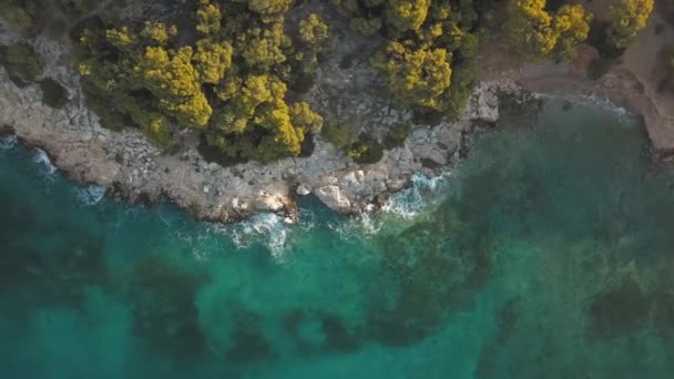 Utazás körül Görögország jachtok Ionic Sea videó 4K drón — Stock videók