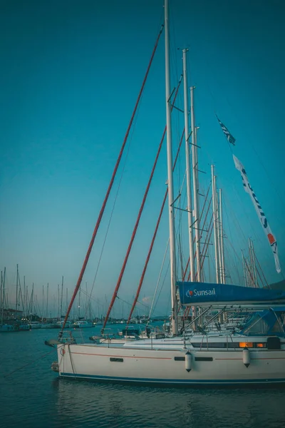 Reis rond Griekenland jachten in de Ionische Zee — Stockfoto