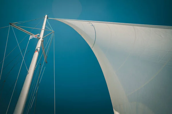 Travel around Greece yachts in Ionic Sea — Stock Photo, Image